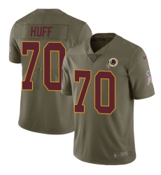 Youth Nike Washington Redskins #70 Sam Huff Limited Olive 2017 Salute to Service NFL Jersey