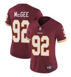 Women's Nike Washington Redskins #92 Stacy McGee Burgundy Red Team Color Vapor Untouchable Limited Player NFL Jersey