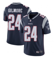 Youth Nike New England Patriots #24 Stephon Gilmore Navy Blue Team Color Vapor Untouchable Limited Player NFL Jersey