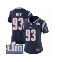 Women's Nike New England Patriots #93 Lawrence Guy Navy Blue Team Color Vapor Untouchable Limited Player Super Bowl LIII Bound NFL Jersey
