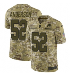 Men's Nike Washington Redskins #52 Ryan Anderson Burgundy Limited Camo 2018 Salute to Service NFL Jersey