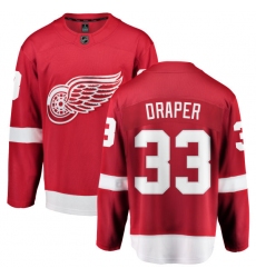 Youth Detroit Red Wings #33 Kris Draper Fanatics Branded Red Home Breakaway NHL Jersey