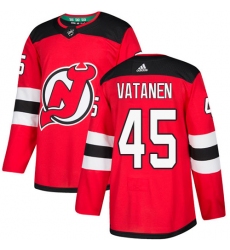 Men's Adidas New Jersey Devils #45 Sami Vatanen Premier Red Home NHL Jersey