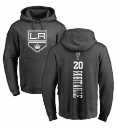NHL Adidas Los Angeles Kings #20 Luc Robitaille Charcoal One Color Backer Pullover Hoodie