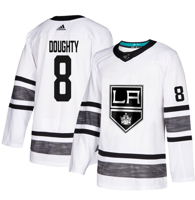 Men's Adidas Los Angeles Kings #8 Drew Doughty White 2019 All-Star Game Parley Authentic Stitched NHL Jersey