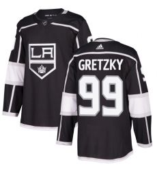 Men's Adidas Los Angeles Kings #99 Wayne Gretzky Premier Black Home NHL Jersey