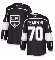 Youth Adidas Los Angeles Kings #70 Tanner Pearson Authentic Black Home NHL Jersey