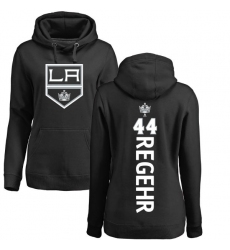NHL Women's Adidas Los Angeles Kings #44 Robyn Regehr Black Backer Pullover Hoodie