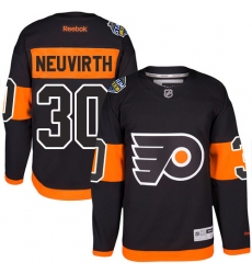 Youth Reebok Philadelphia Flyers #30 Michal Neuvirth Premier Black 2017 Stadium Series NHL Jersey
