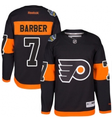 Youth Reebok Philadelphia Flyers #7 Bill Barber Authentic Black 2017 Stadium Series NHL Jersey