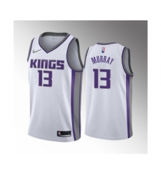 Men's Sacramento Kings #13 Keegan Murray 2022 Draft White Basketball Stitched Jersey