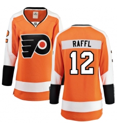 Women's Philadelphia Flyers #12 Michael Raffl Fanatics Branded Orange Home Breakaway NHL Jersey