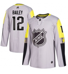 Youth Adidas New York Islanders #12 Josh Bailey Authentic Gray 2018 All-Star Metro Division NHL Jersey