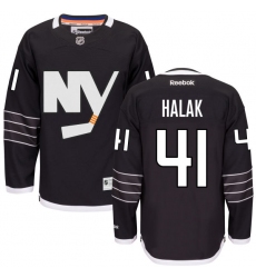 Men's Reebok New York Islanders #41 Jaroslav Halak Premier Black Third NHL Jersey