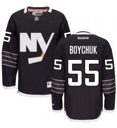 Youth Reebok New York Islanders #55 Johnny Boychuk Premier Black Third NHL Jersey