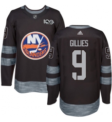 Men's Adidas New York Islanders #9 Clark Gillies Premier Black 1917-2017 100th Anniversary NHL Jersey