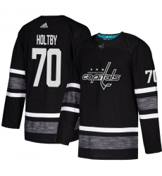 Men's Adidas Washington Capitals #70 Braden Holtby Black 2019 All-Star Game Parley Authentic Stitched NHL Jersey