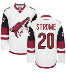 Men's Reebok Arizona Coyotes #20 Dylan Strome Authentic White Away NHL Jersey