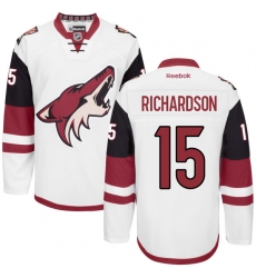 Youth Reebok Arizona Coyotes #15 Brad Richardson Authentic White Away NHL Jersey