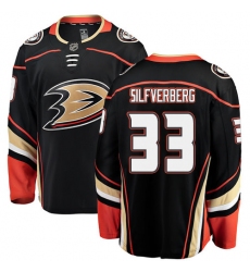 Youth Anaheim Ducks #33 Jakob Silfverberg Fanatics Branded Black Home Breakaway NHL Jersey
