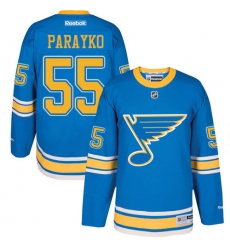 Youth Reebok St. Louis Blues #55 Colton Parayko Authentic Blue 2017 Winter Classic NHL Jersey