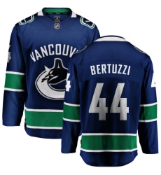 Youth Vancouver Canucks #44 Todd Bertuzzi Fanatics Branded Blue Home Breakaway NHL Jersey