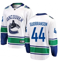 Men's Vancouver Canucks #44 Erik Gudbranson Fanatics Branded White Away Breakaway NHL Jersey