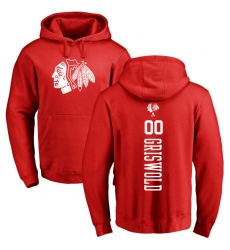 NHL Adidas Chicago Blackhawks #00 Clark Griswold Red One Color Backer Pullover Hoodie
