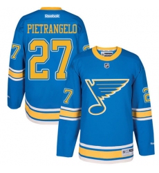 Youth Reebok St. Louis Blues #27 Alex Pietrangelo Premier Blue 2017 Winter Classic NHL Jersey