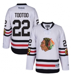 Men's Reebok Chicago Blackhawks #22 Jordin Tootoo Premier White 2017 Winter Classic NHL Jersey