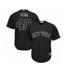 Men's New York Yankees #40 Luis Severino  Pena  Authentic Black 2019 Players Weekend Baseball Jersey