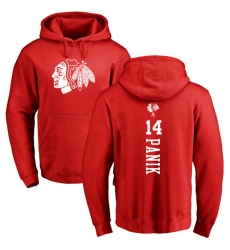 NHL Adidas Chicago Blackhawks #14 Richard Panik Red One Color Backer Pullover Hoodie