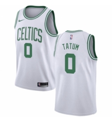 Men's Nike Boston Celtics #0 Jayson Tatum Swingman White NBA Jersey - Association Edition
