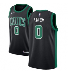Women's Adidas Boston Celtics #0 Jayson Tatum Swingman Black NBA Jersey - Statement Edition