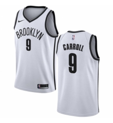 Men's Nike Brooklyn Nets #9 DeMarre Carroll Swingman White NBA Jersey - Association Edition