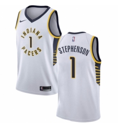 Youth Nike Indiana Pacers #1 Lance Stephenson Swingman White NBA Jersey - Association Edition