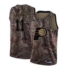 Youth Nike Indiana Pacers #11 Domantas Sabonis Swingman Camo Realtree Collection NBA Jersey