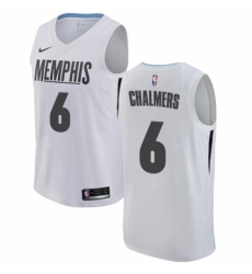 Women's Nike Memphis Grizzlies #6 Mario Chalmers Swingman White NBA Jersey - City Edition