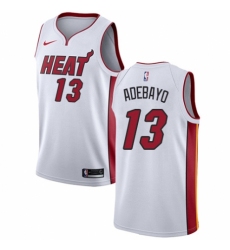 Women's Nike Miami Heat #13 Edrice Adebayo Swingman NBA Jersey - Association Edition