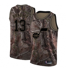 Men's Nike Utah Jazz #13 Tony Bradley Swingman Camo Realtree Collection NBA Jersey