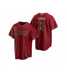 Men's Arizona Diamondbacks #13 Nick Ahmed Nike Red Replica Alternate Jersey