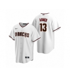 Men's Arizona Diamondbacks #13 Nick Ahmed Nike White Replica Home Jersey