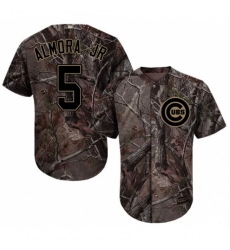 Men's Majestic Chicago Cubs #5 Albert Almora Jr Authentic Camo Realtree Collection Flex Base MLB Jersey