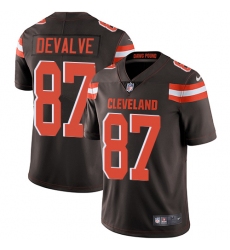 Youth Nike Cleveland Browns #87 Seth DeValve Brown Team Color Vapor Untouchable Elite Player NFL Jersey
