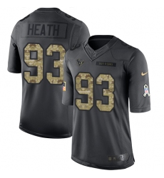 Youth Nike Houston Texans #93 Joel Heath Limited Black 2016 Salute to Service NFL Jersey