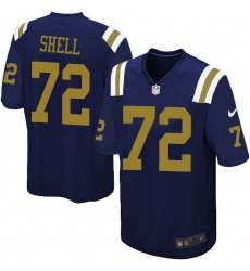 Youth Nike New York Jets #72 Brandon Shell Limited Navy Blue Alternate NFL Jersey