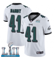 Men's Nike Philadelphia Eagles #41 Ronald Darby White Vapor Untouchable Limited Player Super Bowl LII NFL Jersey
