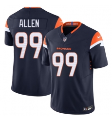 Youth Denver Broncos #99 Zach Allen Navy 2024 F.U.S.E. Alternate Vapor Limited Football Stitched Jersey