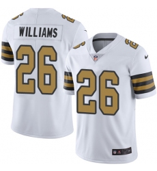 Men's Nike New Orleans Saints #25 P. J. Williams Limited White Rush Vapor Untouchable NFL Jersey