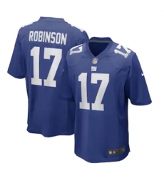 Men's New York Giants #17 Wan'Dale Robinson Nike Royal Game Player Jersey